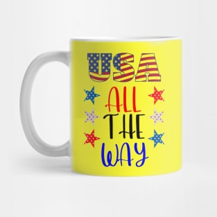 USA All The Way Mug